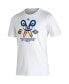 Фото #3 товара Men's White Kansas Jayhawks 2022 NCAA Men's Basketball Tournament March Madness Final Four Locker Room T-shirt