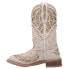 Фото #3 товара Laredo Eternity Glitter & Studded Square Toe Cowboy Womens Off White Casual Boo