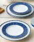 Rill Set of 4 Salad Plates, Service for 4