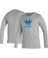 Фото #2 товара Men's Heather Gray Charlotte FC Icon Long Sleeve T-shirt