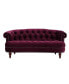 La Rosa 69" Victorian Chesterfield Loveseat