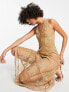 Фото #4 товара & Other Stories lace maxi dress with body in beige