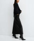 ფოტო #5 პროდუქტის Women's Midi Satin Skirt