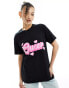 Фото #1 товара In The Style Queer slogan t-shirt in black