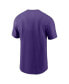 ფოტო #2 პროდუქტის Men's Purple Tampa Bay Rays Cooperstown Collection Team Logo T-Shirt
