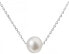 Silver Necklace With Right Pearl 2204.1