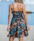 Women's Tropical Sleeveless Crochet Mini Beach Dress