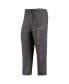 ფოტო #5 პროდუქტის Men's Heathered Charcoal, Royal Kansas Jayhawks Meter T-shirt and Pants Sleep Set