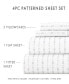 Фото #17 товара The Boho & Beyond Premium Ultra Soft Pattern 4 Piece Bed Sheet Set by Home Collection - King