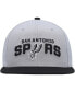 Фото #1 товара Men's Gray, Black San Antonio Spurs Side Core 2.0 Snapback Hat