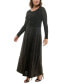 Plus Size Button-Front Sparkle Cardigan & Dress Set