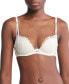 Women's Black Bridal Lightly Lined Plunge Bra QF7751