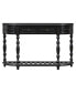 52" Modern Curved Console Table with 4 drawers