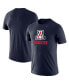 ფოტო #4 პროდუქტის Men's Navy Arizona Wildcats Softball Drop Legend Performance T-shirt