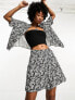 Object relaxed short co-ord in zebra print