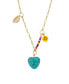 ფოტო #2 პროდუქტის 18K Gold Plated Chain Necklace with Beads