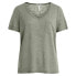 Фото #3 товара OBJECT Tessi Slub short sleeve v neck T-shirt