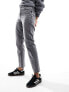 ASOS DESIGN cropped mid rise straight jean in light grey