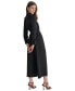 ფოტო #2 პროდუქტის Women's Button-Front Belted Wide-Leg Jumpsuit