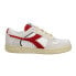 Фото #1 товара Diadora Magic Basket Low Suede Leather Lace Up Mens Grey, Red, White Sneakers C