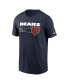 Men's Navy Chicago Bears Division Essential T-shirt