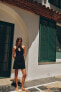 Фото #1 товара Платье с горловиной халтер и пряжкой ZARA