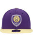 ფოტო #3 პროდუქტის Men's Purple, Gold Orlando City SC Two-Tone 9FIFTY Snapback Hat