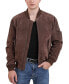 Men MA-1 Suede Leather Flight Bomber Jacket