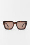Фото #6 товара Солнцезащитные очки в квадратной оправе ZARA