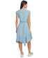 Фото #2 товара Платье с поясом и асимметричным кроем DKNY для женщин