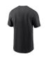 Men's Black Carolina Panthers Primary Logo T-shirt