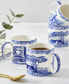 Фото #2 товара Blue Italian Mugs, Set of 4