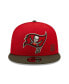 Men's Red, Pewter Tampa Bay Buccaneers Flawless 9FIFTY Snapback Hat