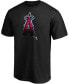 Фото #3 товара Men's Black Los Angeles Angels Midnight Mascot Team Logo T-shirt