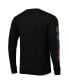 Фото #1 товара Men's Black Charlotte FC Papel Picado Long Sleeve T-shirt