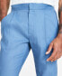 Фото #3 товара Men's Linen Blend Pleated-Front Trousers, Created for Macy's