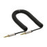 InLine Slim Audio Spiral Cable 3.5mm male / male 4-pin Stereo 1m