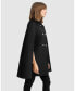 Фото #2 товара Women On My Mind Wool Blend Cape Coat