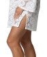 Фото #3 товара Women's Lace Long-Sleeve Cover-Up Dress