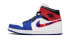 Фото #3 товара Кроссовки Nike Air Jordan 1 Mid Multi-Color Swoosh (Белый, Синий)