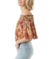 Фото #3 товара Women's Alana Floral-Print Off-The-Shoulder Top