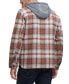 Фото #2 товара Men's Faux Sherpa Lined Flannel Shirt Jacket