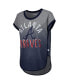 Women's Gray, Navy Atlanta Braves Home Run Tri-Blend Sleeveless T-shirt