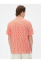 Фото #8 товара Рубашка мужская Koton с геометрическим принтом и короткими рукавами