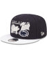 Men's Navy Penn State Nittany Lions Team Script 9FIFTY Snapback Hat Синий - фото #1