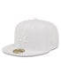 Фото #2 товара Men's Los Angeles Dodgers White on White 59FIFTY Fitted Hat