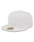 ფოტო #2 პროდუქტის Men's Los Angeles Dodgers White on White 59FIFTY Fitted Hat