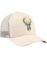 Men's Cream Milwaukee Bucks Trucker Adjustable Hat