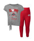 ფოტო #4 პროდუქტის Toddler Boys Heathered Gray, Scarlet Ohio State Buckeyes Forever Love Team T-shirt and Leggings Set