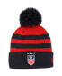 Фото #1 товара Men's Red USWNT Team Cuffed Knit Hat with Pom